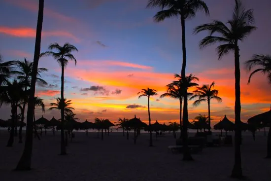 Manchebo Beach Sunset